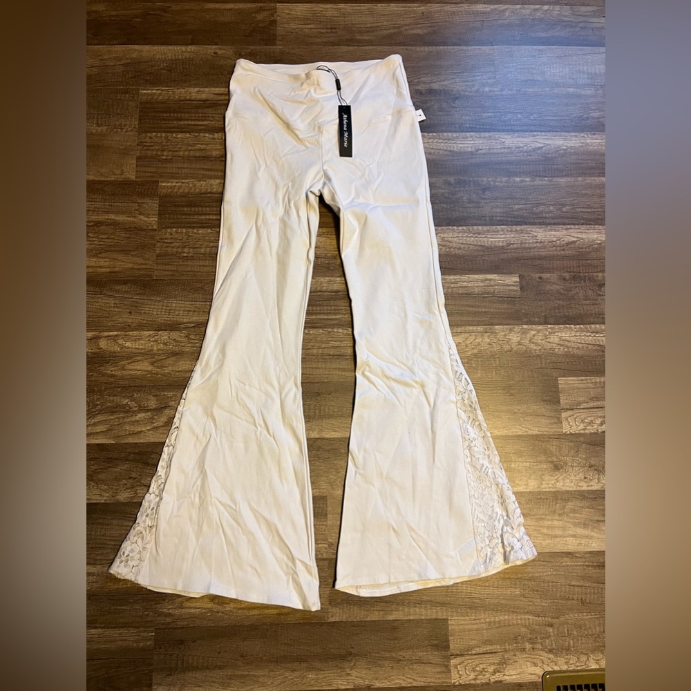 Athena Marie Tummy Control Lace Bell Bottoms